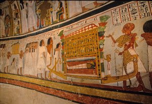 Roys grav; begravningskortege, ; 18:e dynastin. De ädlas dal; Thebe; Egypten; Ne... av Kenneth Garrett