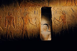 Ti:s grav; Egypten; Arkeologi; Gamla riket; Saqqara, Serdab-kammaren