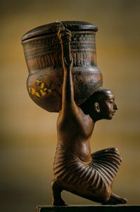 Unguent-kärl; Haitys grav; Amenhotep IV:s regeringstid; Akhenaten; Amarna, 2009 (foto) av Kenneth Garrett