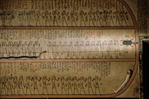 Fototapet föreställande De dödas bok; Amenhotep II:s grav; Konungarnas dal. De..., 2009 (foto) av Kenneth Garrett