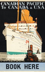 Affisch som annonserar "Canadian Pacific"