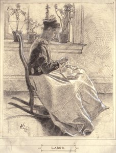 (Studie för "Labor") av Kenyon Cox