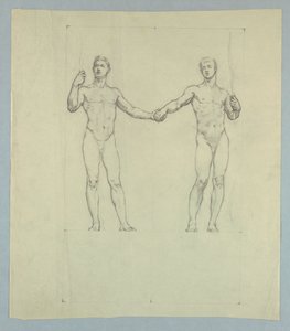 Figurstudie för Seal of the University Club, New York av Kenyon Cox