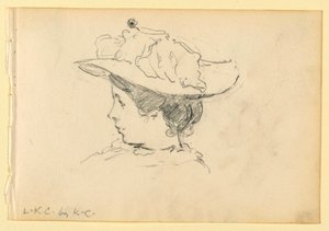 Porträtt av Louise King Cox av Kenyon Cox