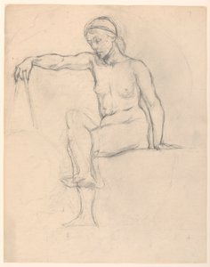 Studie för "Astronomy", "The Sciences", Library of Congress, Washington D.C. av Kenyon Cox