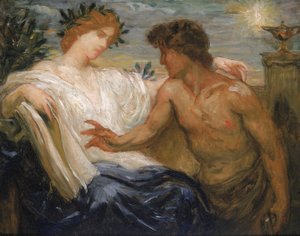 Study for Science Instructing Industry, 1898. av Kenyon Cox