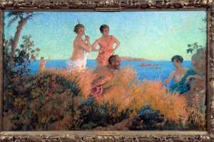 Forntida scenmålning av Xavier Roussel Ker (1867-1944)