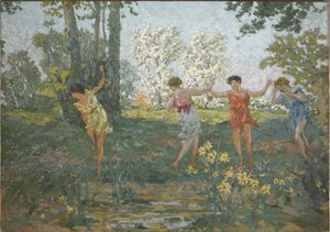 Eurydice biten av en orm, 1913.