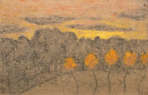 Landskap med gula träd, 1893-1895. av Ker Xavier Roussel