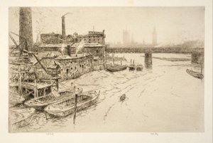 Hungerford Bridge, London av Kerr Eby