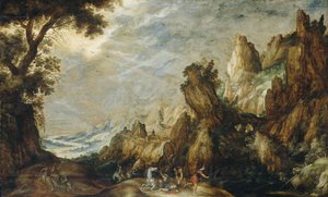 Landskap med omvändelse av Saint Paul