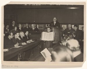 Auktion av Gutenbergbibeln av Charles William Dyson Perrins på Sotheby