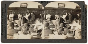 "En aritmetisk klass, Tuskegee, Alabama",ca. 1900 (foto) av Keystone View Company