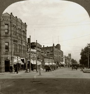 Grafton Street, Charlottetown, Prince Edward Island, Kanada, tidigt 1900-tal. av Keystone View Company