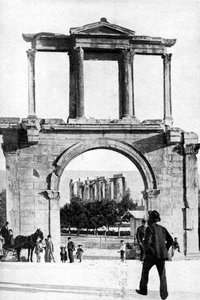 Zeus tempel, Olympia, Grekland, 1922. av Keystone View Company