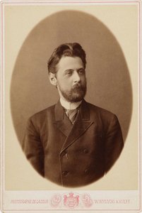 Porträtt av poeten Innokenty Annensky 1856-1909, ca. 1890. av Kiev . Photo studio V. Vysotsky