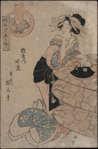 Takarute-san Hellängdsspegel Tsuruya Hose av Kikugawa Eizan