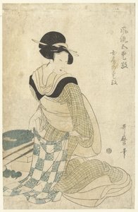 Hushålls charm Nyobo no aiko (titel på objekt) Fem eleganta berlocker (serietitel) Furyu goaiko (serietitel på objekt) av Kitagawa Utamaro (attributed to)