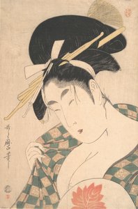 En kurtisan, sent 1700-tidigt 1800-tal. av Kitagawa Utamaro