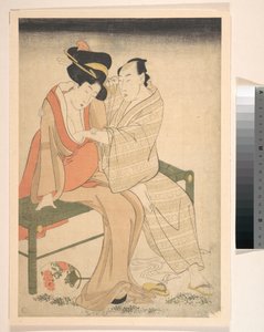 Ett par älskande av Kitagawa Utamaro