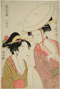 Akt VIII (Hachidanme), från serien "The Treasury of Loyal Retainers (Chushingura)" av Kitagawa Utamaro