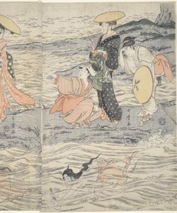 Awabi Shell Divers vid Enoshima av Kitagawa Utamaro