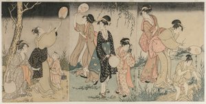 Att fånga eldflugor av Kitagawa Utamaro