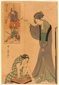 Att fånga en mus av Kitagawa Utamaro