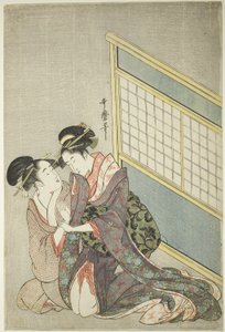 Dubbel kudde av Kitagawa Utamaro