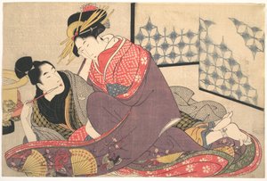 Erotiskt tryck av Kitagawa Utamaro