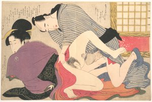 Erotiskt tryck av Kitagawa Utamaro