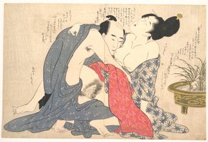 Erotiskt tryck av Kitagawa Utamaro