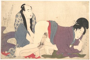 Erotiskt tryck av Kitagawa Utamaro