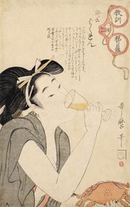 Från serien A Parents Moralizing Spectacles, 1802 av Kitagawa Utamaro