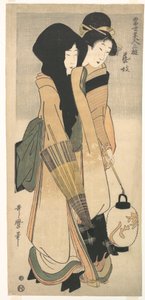 ”Geisha” ur serien Tre nöjen för samtida skönheter (Tōsei bijin san’yū: Geigi) av Kitagawa Utamaro