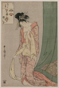 Hanaogi från Ogiya från serien Picture Puzzles, ca. 1797. av Kitagawa Utamaro