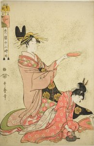 Hour of the Boar (I no koku), från serien "Twelve Hours in Yoshiwara (Seiro juni toki tsuzuki)" av Kitagawa Utamaro