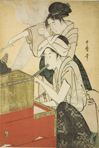 Köksscen av Kitagawa Utamaro