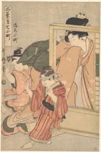 Kiyomizu Komachi, ur serien Futabagusa nana Komachi av Kitagawa Utamaro