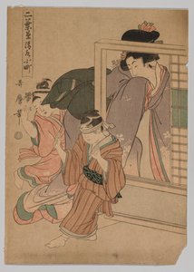 Kiyomizu Komachi från serien Little Seedlings: Seven Komachi av Kitagawa Utamaro