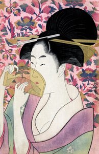 Utnyttja (denna mb) till fullo vid Utamaro norra sida av Kitagawa Utamaro