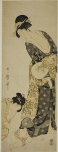 Mamma och barn av Kitagawa Utamaro