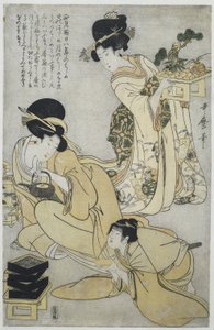 Nyår Årets fem festivaler (serietitel) av Kitagawa Utamaro