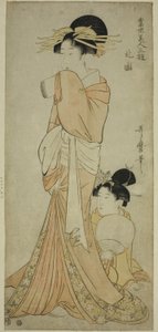 Northern Quarter (Hokkoku), från serien "Three Amusements of Contemporary Beautys (Tosei bijin sanyu)" av Kitagawa Utamaro