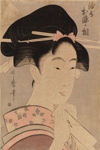Oiran Osama från Abura-huset av Kitagawa Utamaro