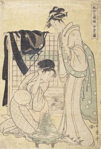 Bild av medelklassen av Kitagawa Utamaro