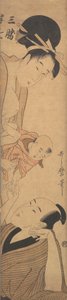 Industriell aktivitetsplan d halv sju, va? 1800. av Kitagawa Utamaro