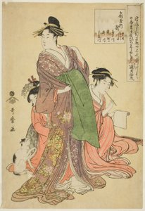 Takigawa av Ogiya av Kitagawa Utamaro