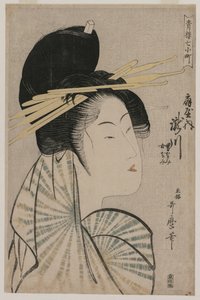 Te skola r hand Takikawa f redskap. .. .. , 1797 eller 1798. av Kitagawa Utamaro
