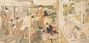 The Four Accomplishments Kinkishoga, ca. 1788-90. av Kitagawa Utamaro